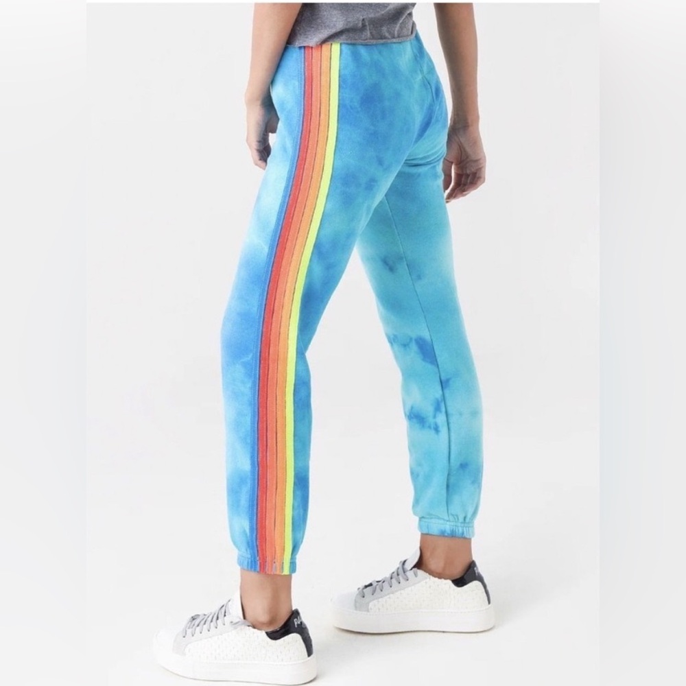 WOMEN'S HAND DYED 5 STRIPE SWEATPANTS